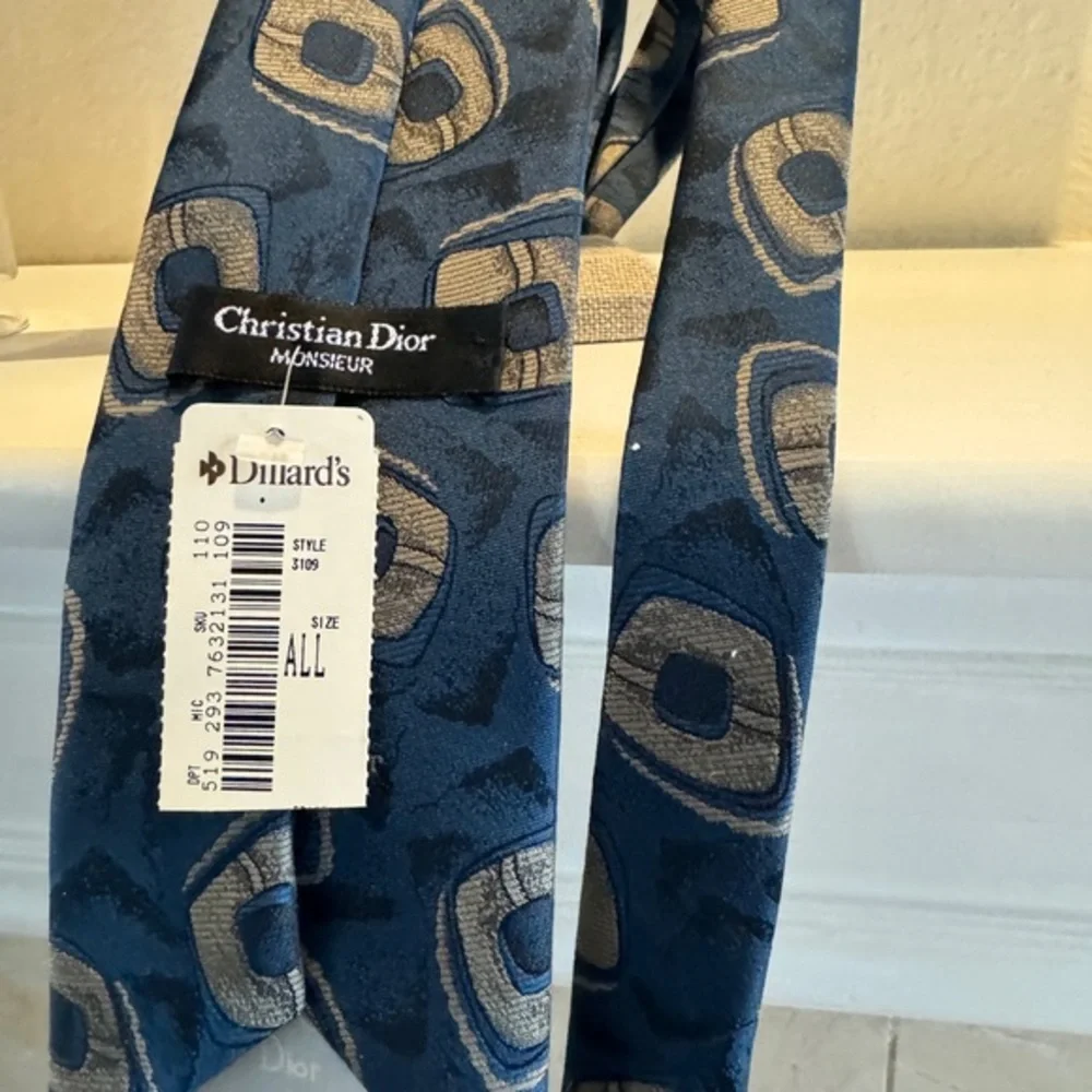 Christian Dior Vintage Blue‎  Men’s Tie NWT